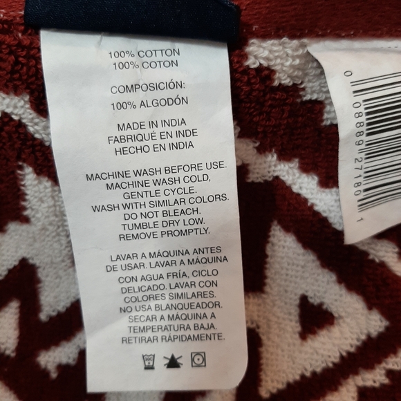 **Pendleton Woolen Mills Bandana  Bath Towel - Picture 7 of 11